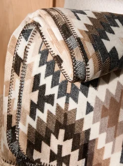 Nomad Light neutral palette ornamental pattern throw
