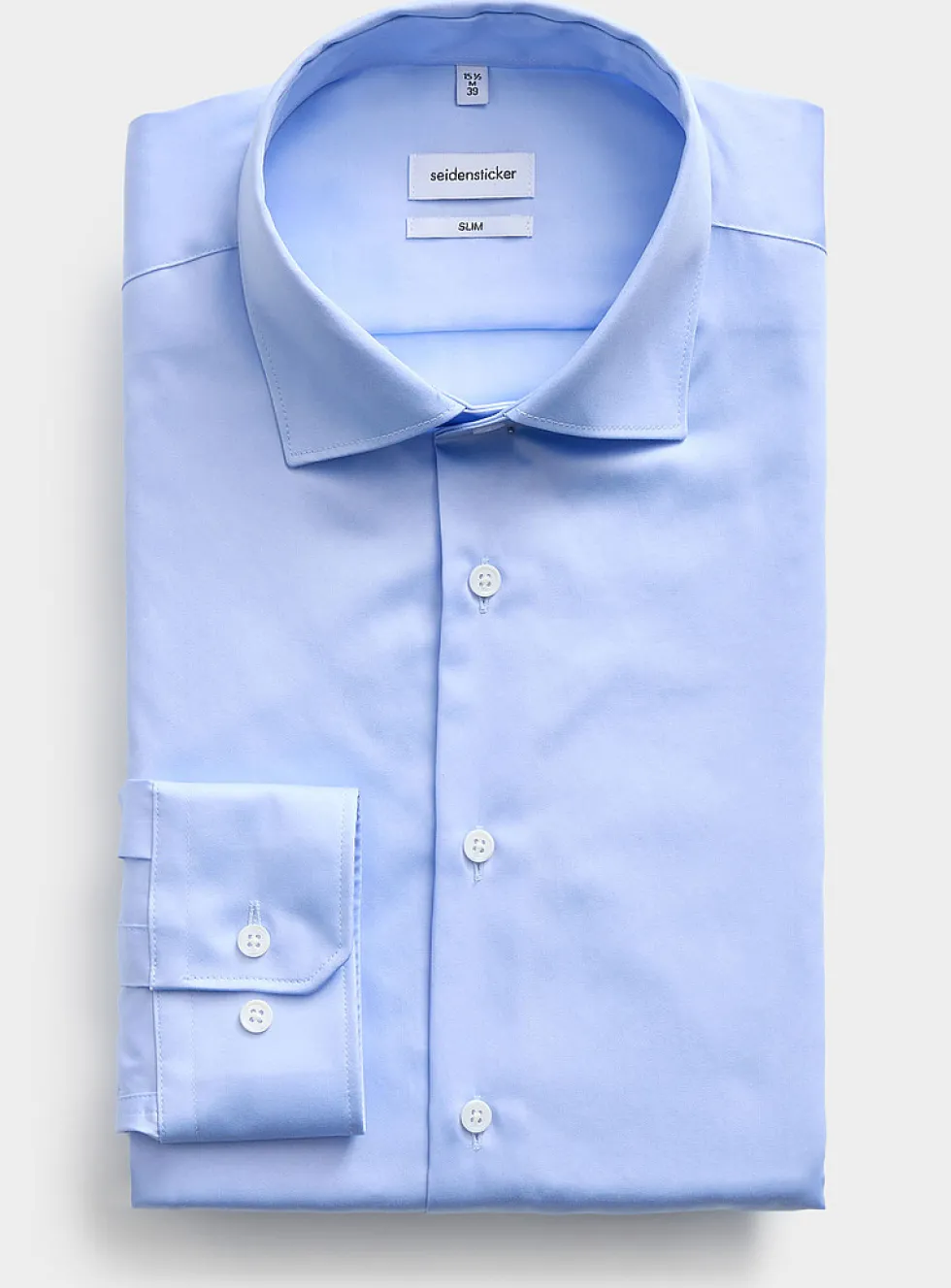 Non-iron sateen shirt