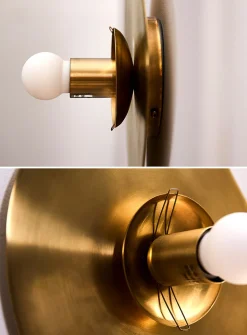 Nopal brass asymmetrical light fixture