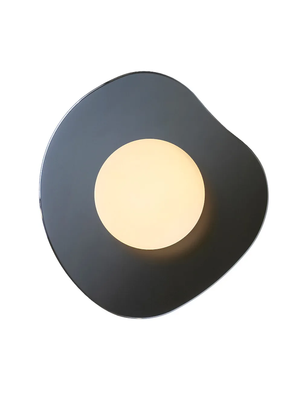 Nopal frosted chrome asymmetrical light fixture