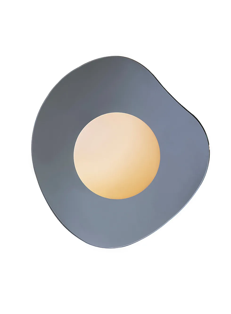 Nopal glossy chrome asymmetrical light fixture