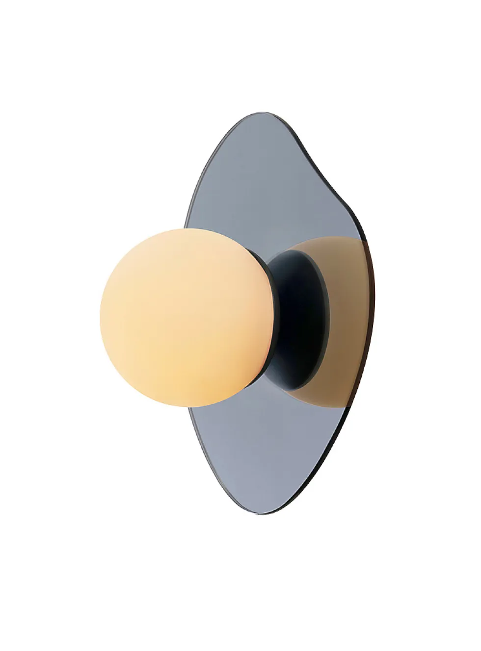 Nopal glossy chrome asymmetrical light fixture