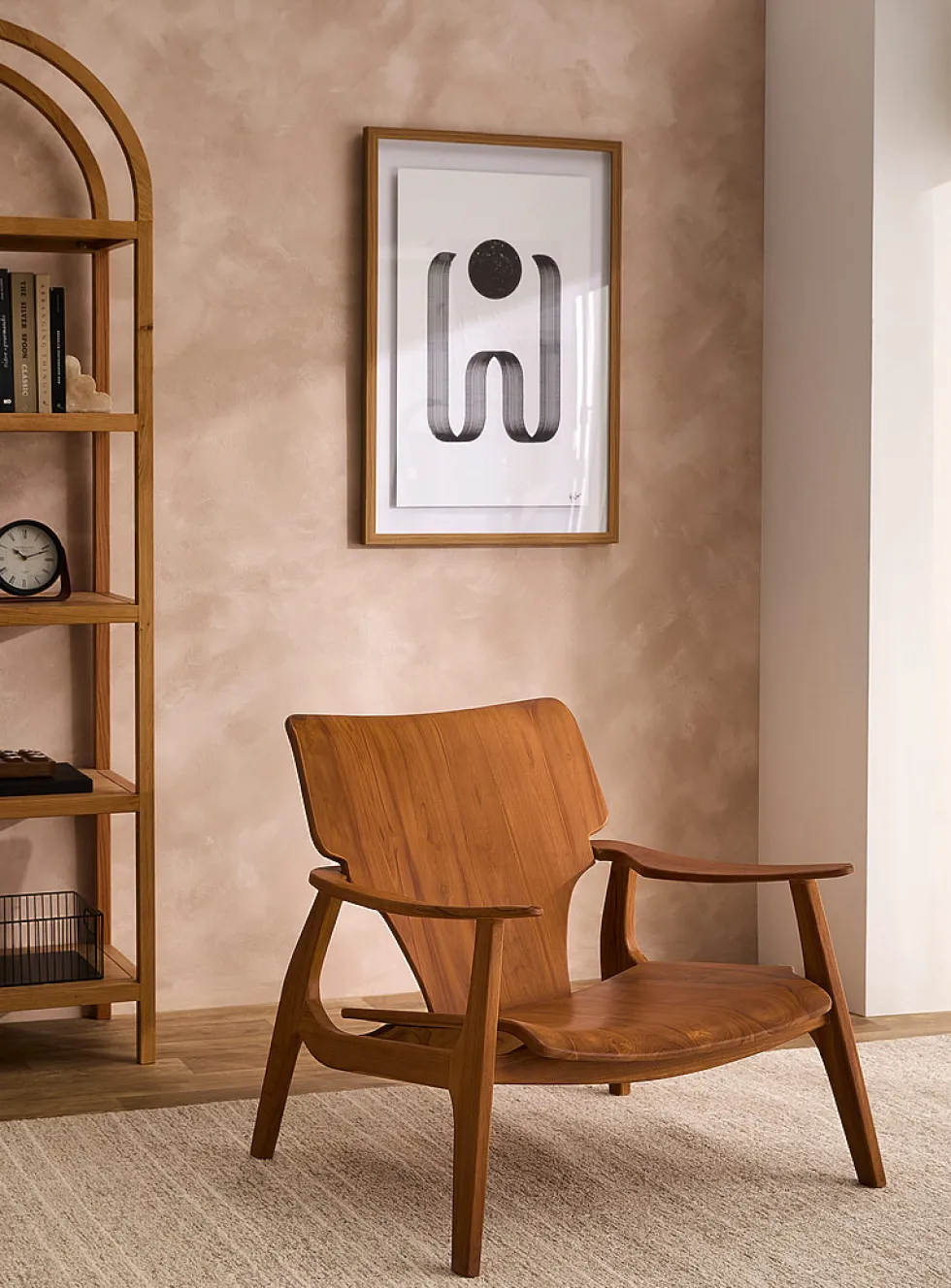 Nordik teak lounge chair