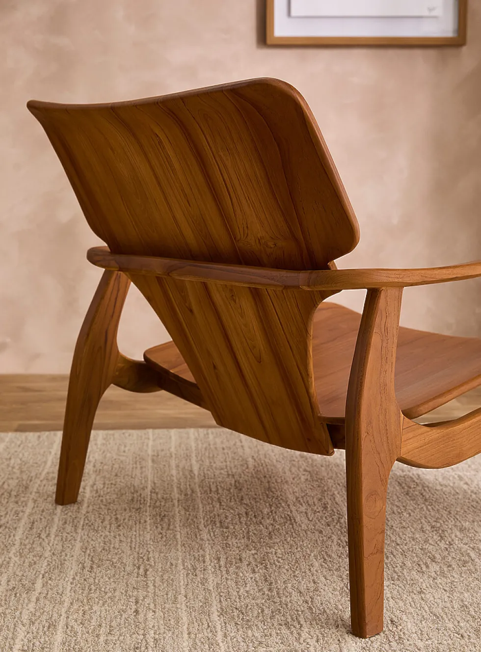 Nordik teak lounge chair