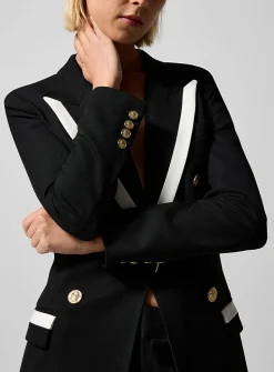 Not a DB white piping blazer