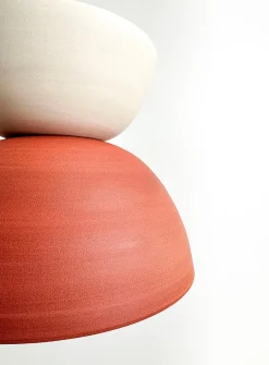 Nova stoneware hanging lamp