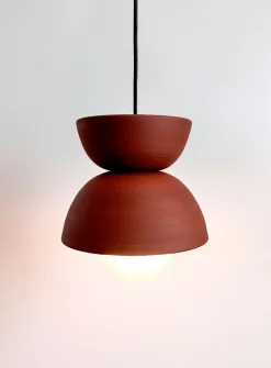 Nova stoneware hanging lamp