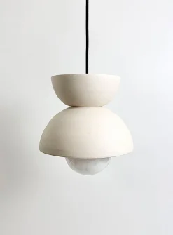 Nova stoneware hanging lamp