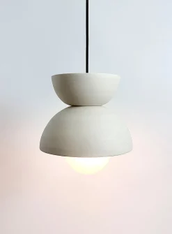 Nova stoneware hanging lamp