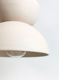 Nova stoneware hanging lamp