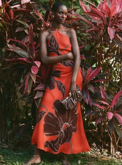 Nova vivid floral maxi dress