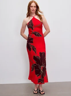 Nova vivid floral maxi dress