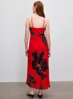 Nova vivid floral maxi dress
