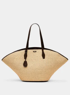 Numah braided straw XXL tote bag