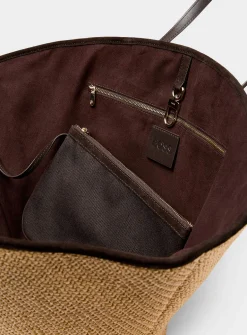 Numah braided straw XXL tote bag