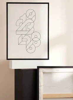 Numerical blend art print