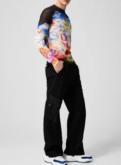 Nylon pocket cargo pant