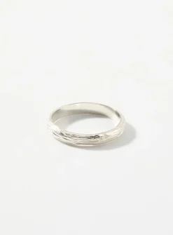 Oak silver ring