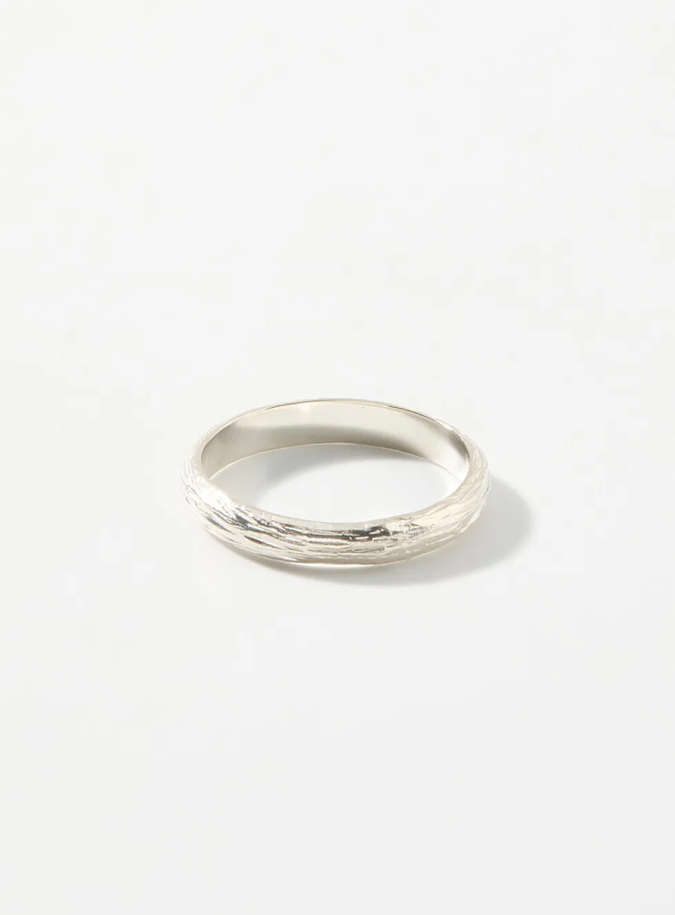 Oak silver ring