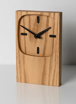 Oak table clock