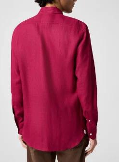Oasi Lino solid pure linen shirt