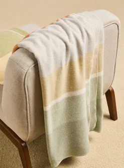 Oasis colourful stripes throw