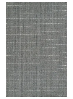 Oliver topstitched lines handcrafted rug
