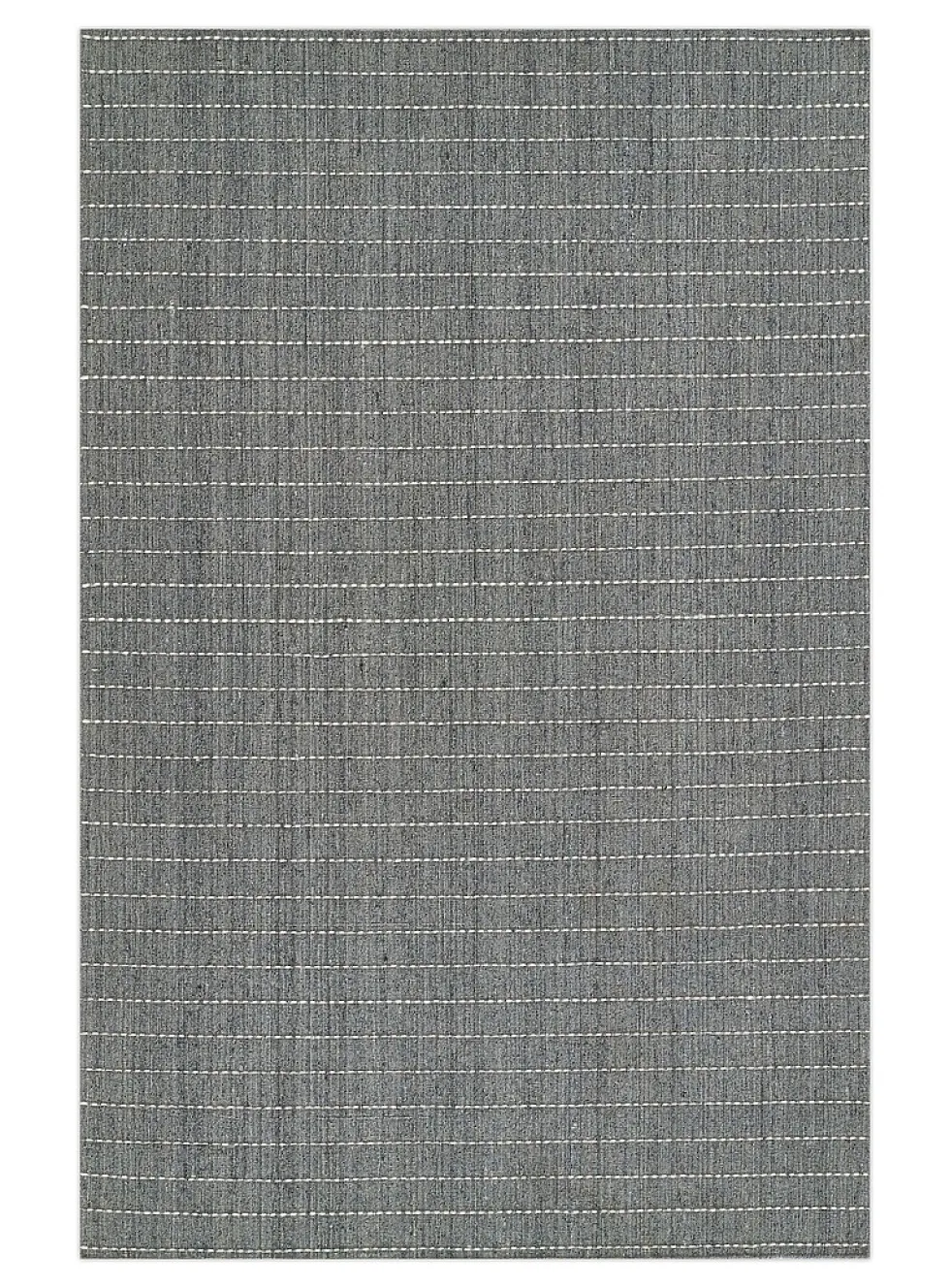 Oliver topstitched lines handcrafted rug