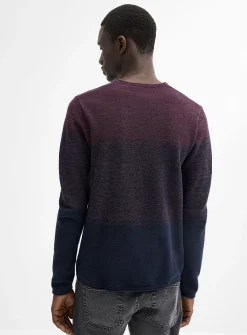 Ombré block sweater