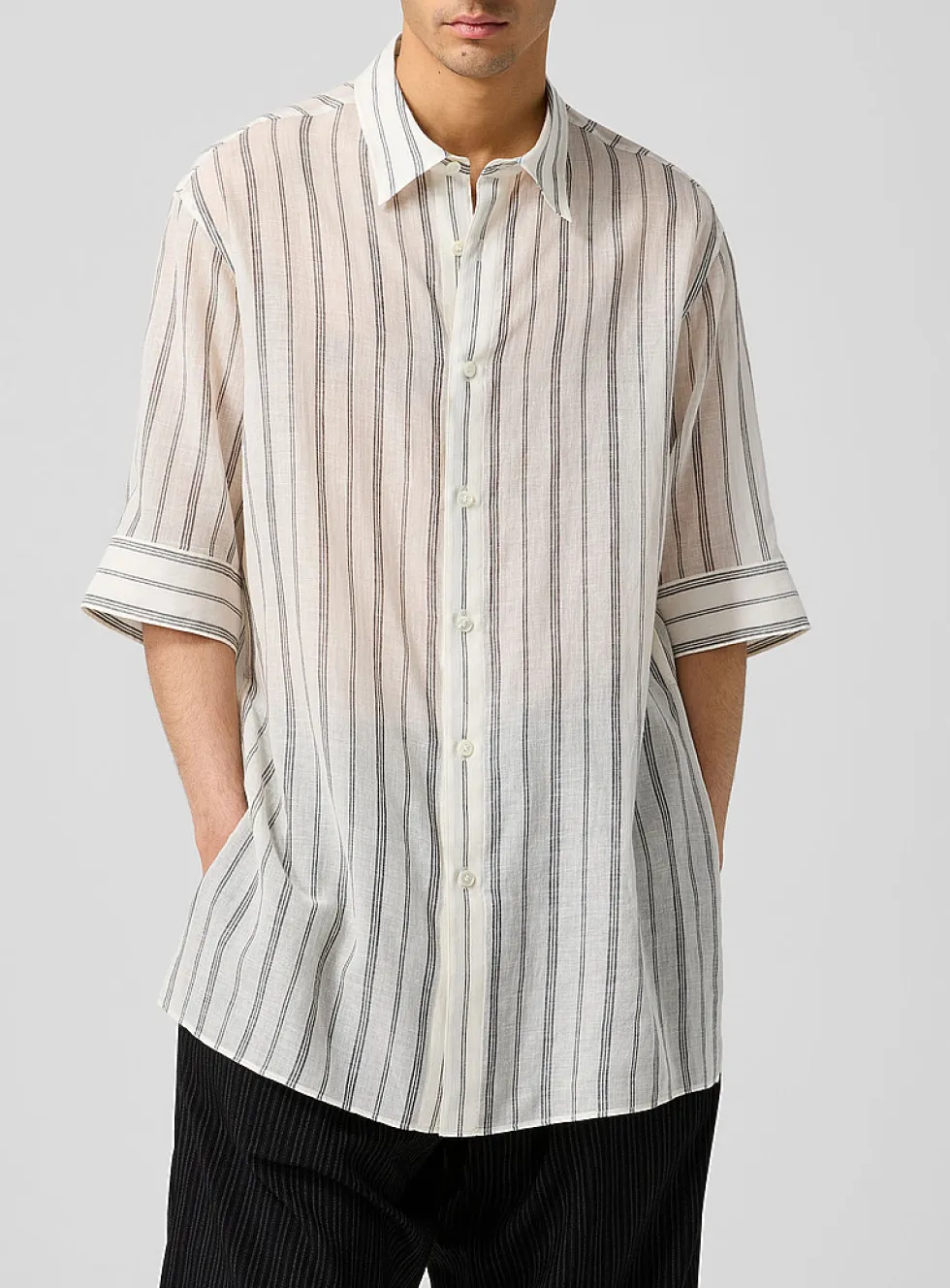 Ong striped short-sleeve shirt