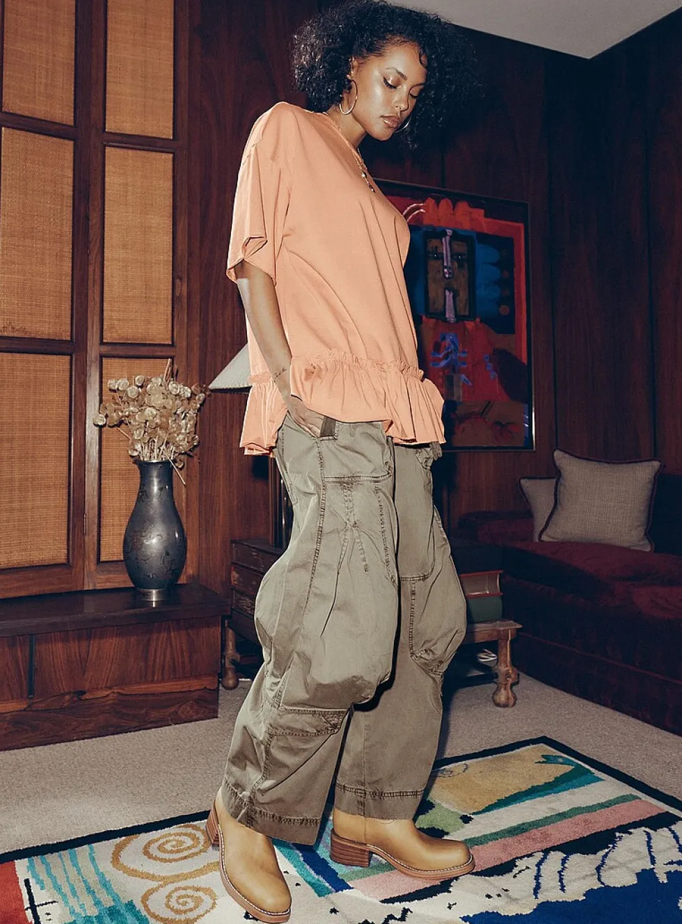 Onset cargo parachute pant