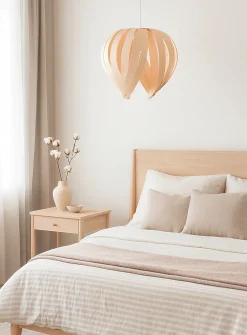 Open hazelnut hanging lamp