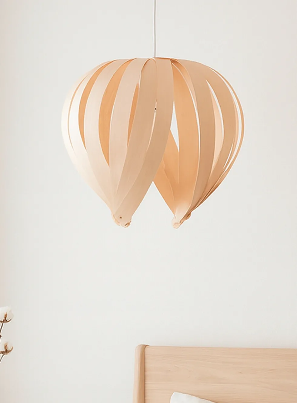 Open hazelnut hanging lamp