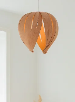 Open hazelnut hanging lamp