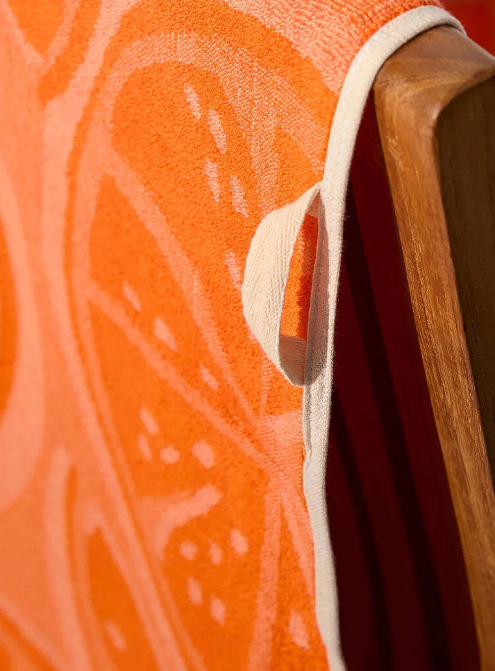 Orange slices organic cotton beach towel