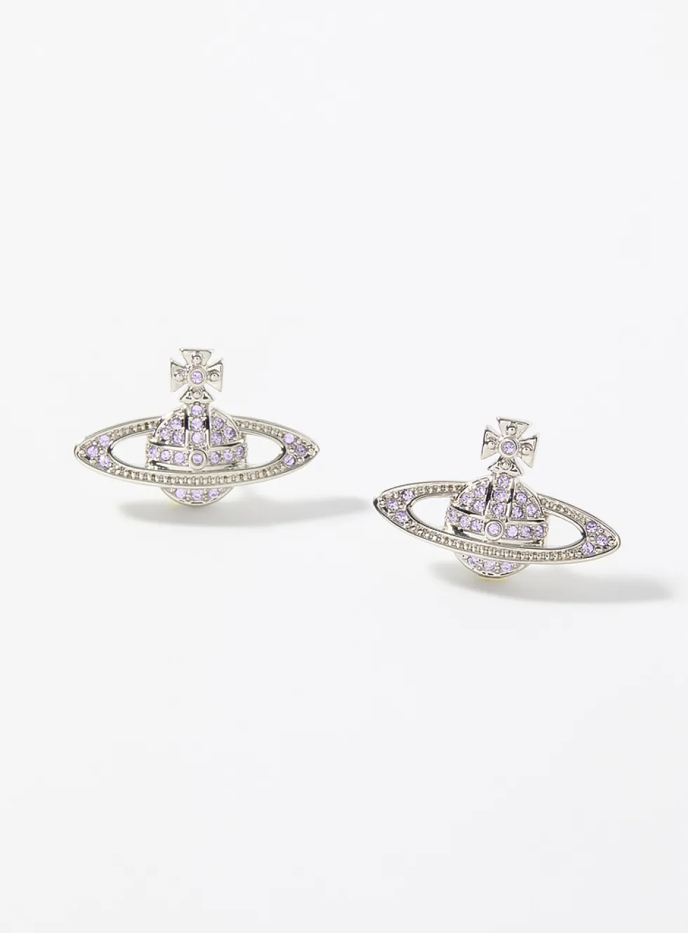 Orb and crystals earrings
