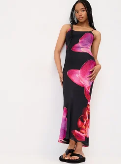 Orchids maxi dress