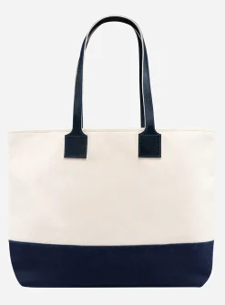 Organic cotton contrasting tote bag