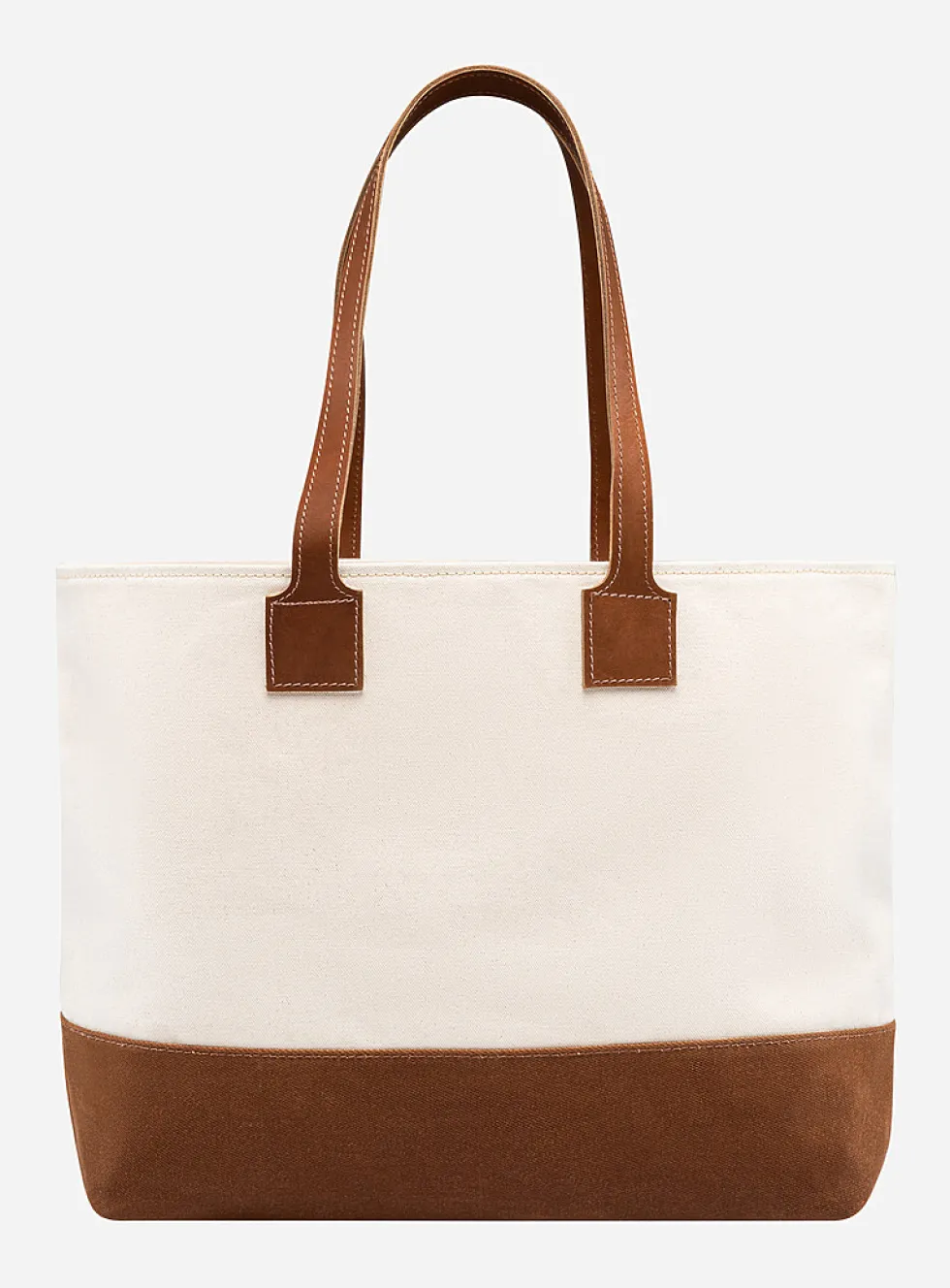 Organic cotton contrasting tote bag