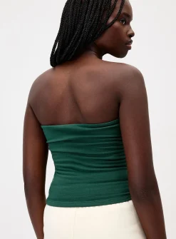 Organic cotton double-layer tube top