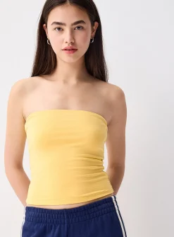 Organic cotton double-layer tube top