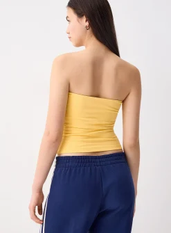 Organic cotton double-layer tube top