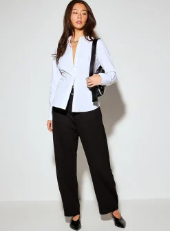 Organic cotton fitted shirt