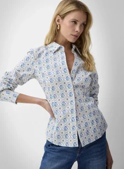 Organic cotton fitted shirt