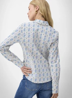 Organic cotton fitted shirt