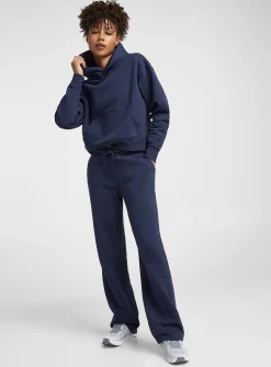 Organic cotton fleece jersey hoodie