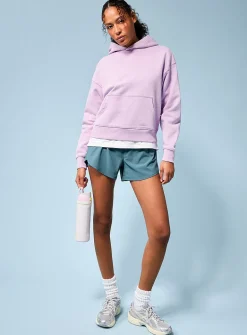 Organic cotton fleece jersey hoodie
