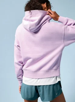 Organic cotton fleece jersey hoodie