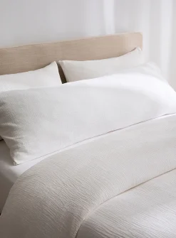 Organic cotton gauze body pillow sham