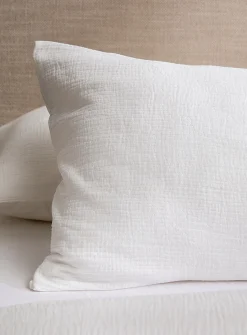 Organic cotton gauze body pillow sham